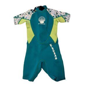 Kids Wetsuit Youth Girls Boys Shorty Neoprene Back Zip Diving Suit XXL Size 8